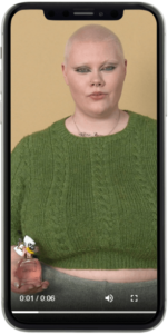 Advertisement for perfume fragrance campaign